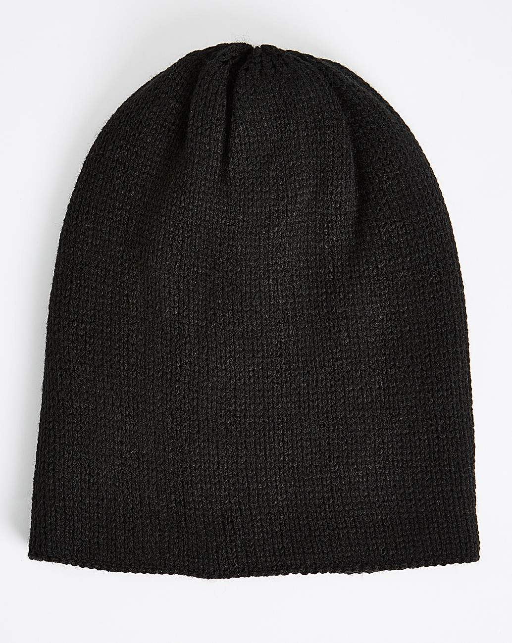 Black Slouch Beanie