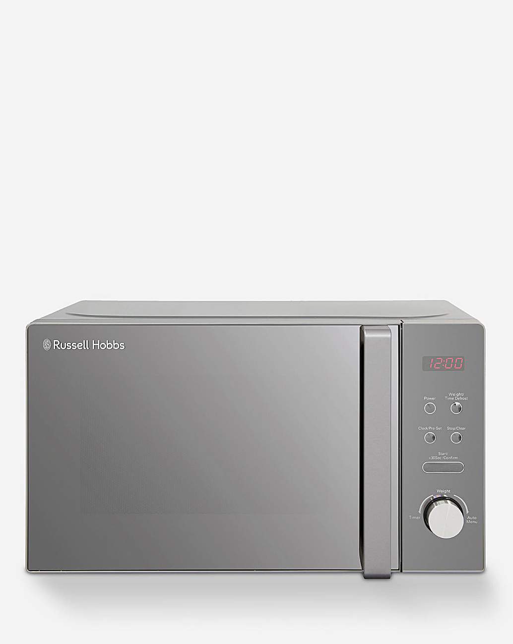 Russell Hobbs 20 L Silver Digital Microwave with Buckingham Quiet