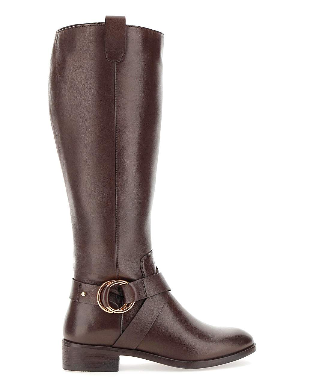 Maggie Leather Boot Wide Fit Super 