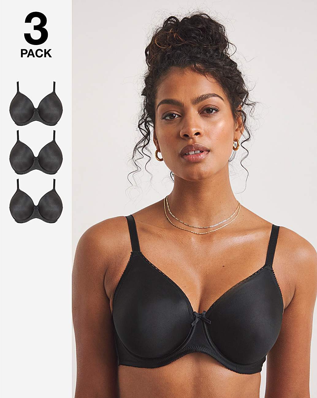 3 Pack Claire Full Cup Non Wired Bras, £13.20