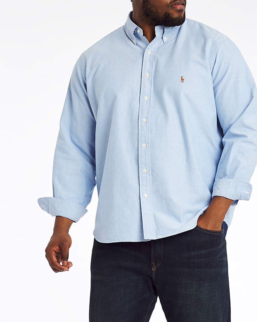 ralph lauren blue oxford shirt