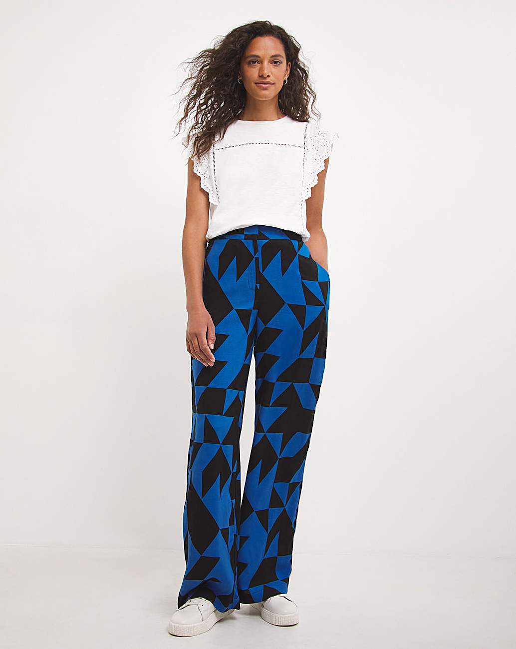 Spun Wide Leg Trouser