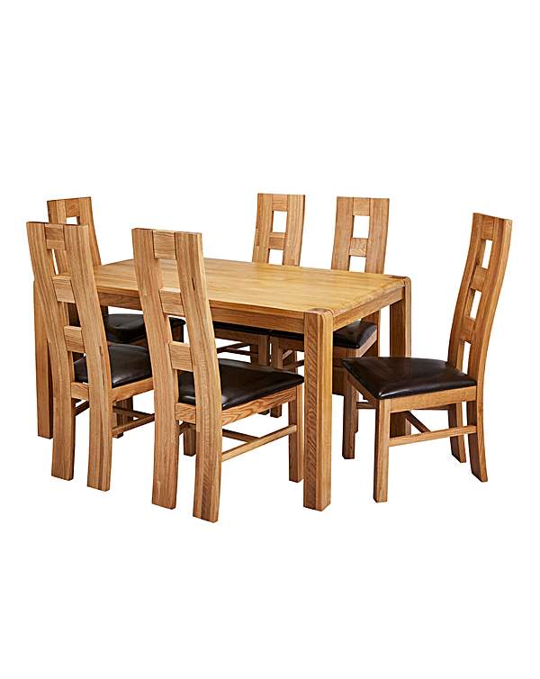 Hendon Oak Dining Table 6 Rutland Chairs Hendon Oak Dining Table 6 Rutland Chairs