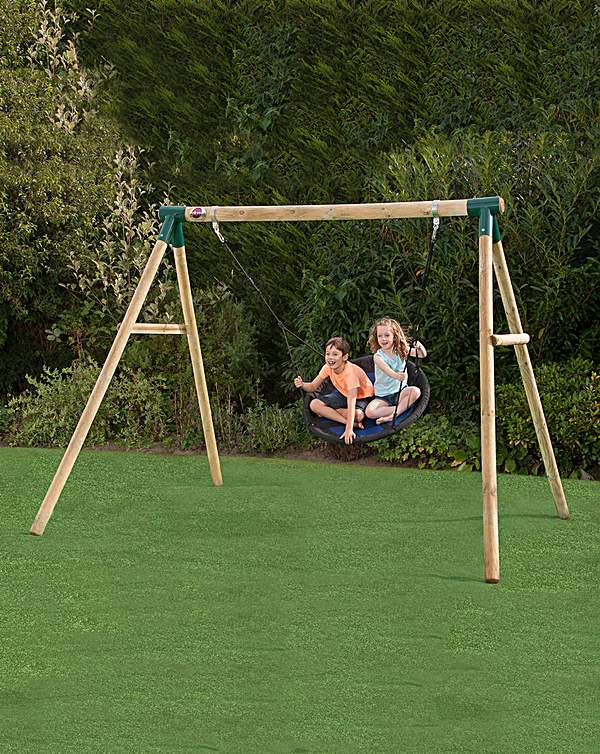 Plum Spider Monkey 2 Wooden Garden Swing