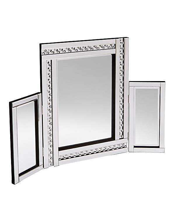 Glitz Silver Dressing Table Mirror
