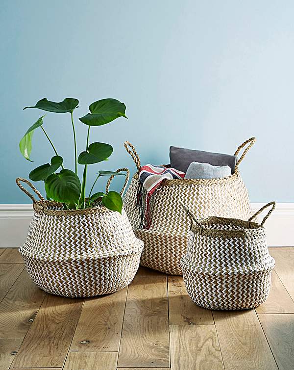 Seagrass Fold Away Storage Basket