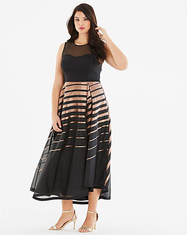 coast cass stripe maxi dress