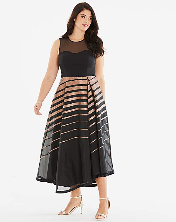 coast cass stripe maxi dress