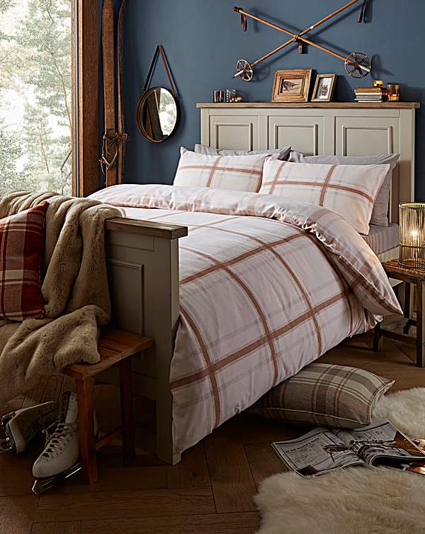 Brushed Cotton Natural Duvet Cover Set