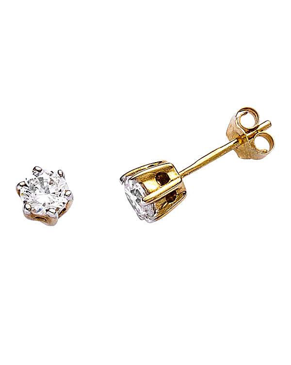 9 Carat Gold 1 2 Diamond Earrings 9 Carat Gold 1 2 Diamond Earrings
