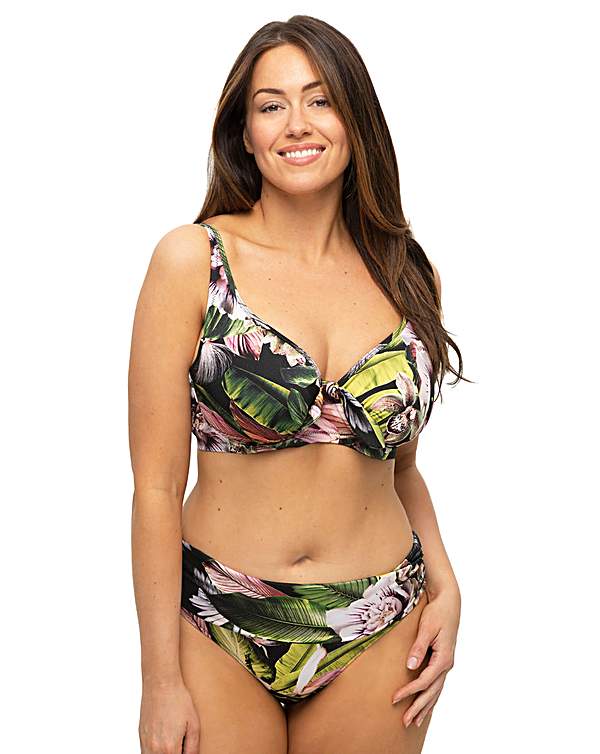 Pour Moi Orchid Luxe Underwired Non Padded Top Parte Superior de Bikini para Mujer