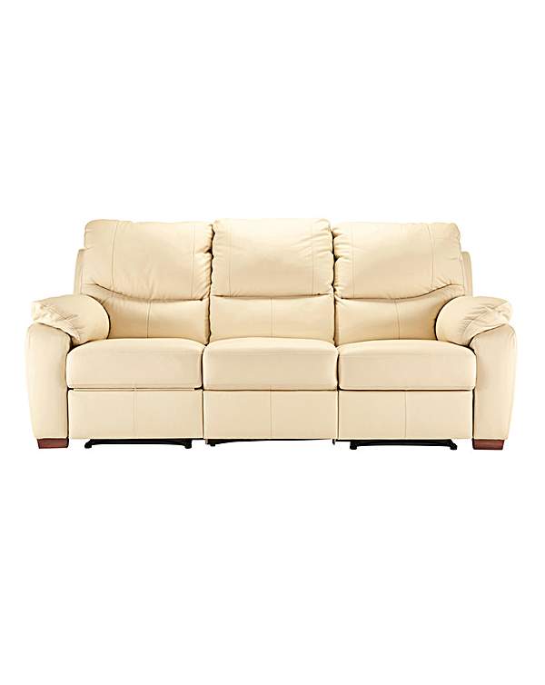 Napoli Leather 3 Seater Recliner Sofa