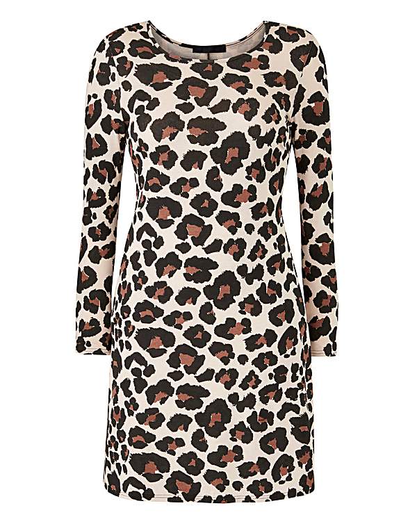 Leopard Print Swing Dress