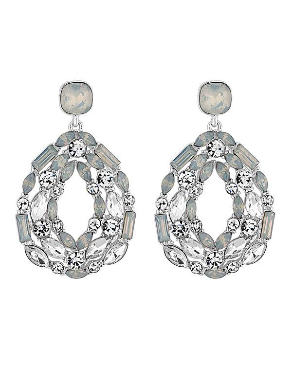 Mood White Statement Teardrop Earrings Mood White Statement Teardrop Earrings