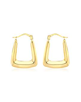 9 carat gold creole earrings