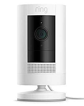 X388-21 Ring Stick Up Cam セキュリティカメラ 3個 Ring Stick Up Cam Battery ブラック - 屋内外用充電式カメラで