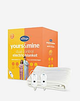 Yours & Mine Dual Control Electric Blanket, Silentnight