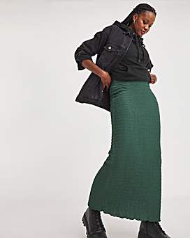 Forest green maxi clearance skirt