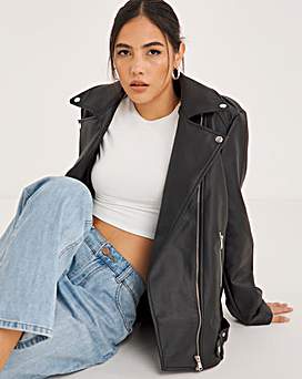 Missguided boyfriend shop biker jacket