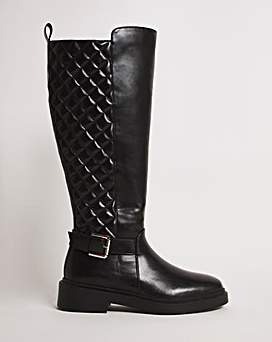 Tall quilted hot sale boots