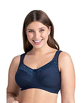 Miss Mary Of Sweden Cotton Mix Minimiser Bra Without Underwiring