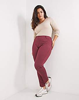 Burgandy Bella Slim Jeggings