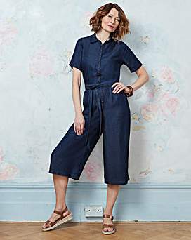 lightweight denim culottes