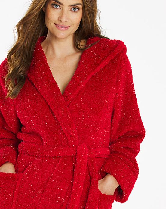 pretty secrets velour zip gown