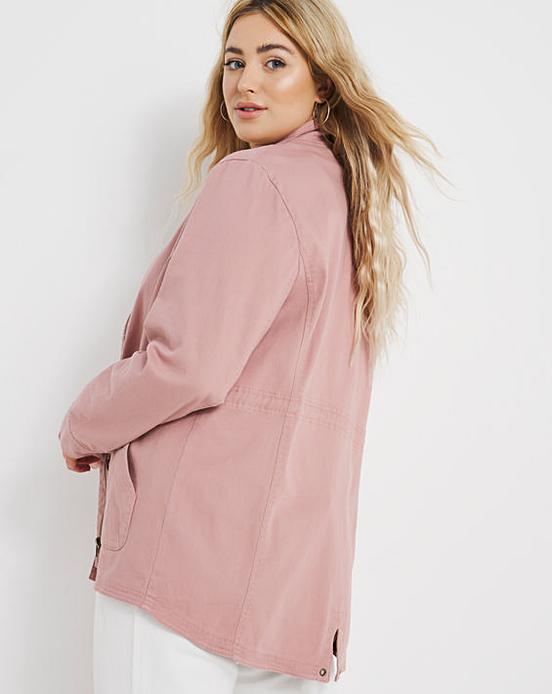 Dusky Pink Utility Jacket | Fashion World