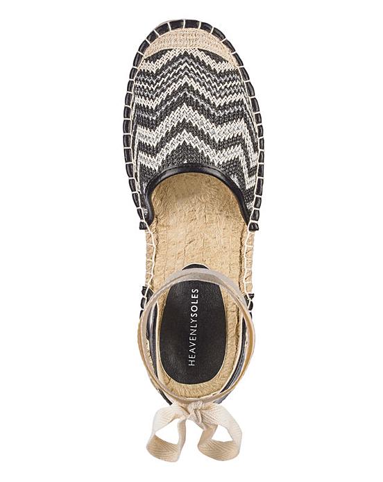 flat tie espadrilles