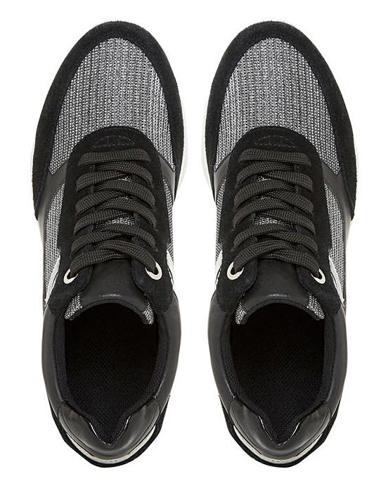 dune elouera wedge trainers