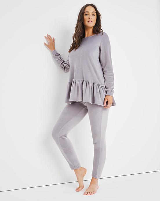 pretty secrets velour zip gown