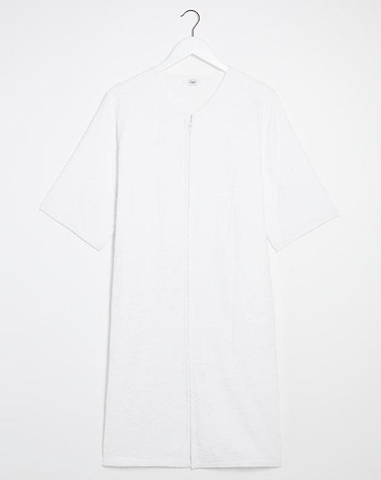 pretty secrets towelling zip gown