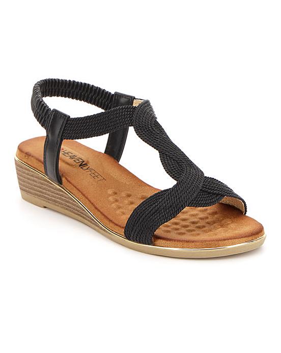 Heavenly Feet Wedge Sandals E Fit | Crazy Clearance