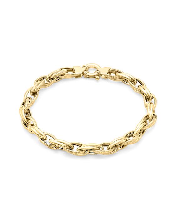 9Ct Gold Chunky Ladies Bracelet J D Williams