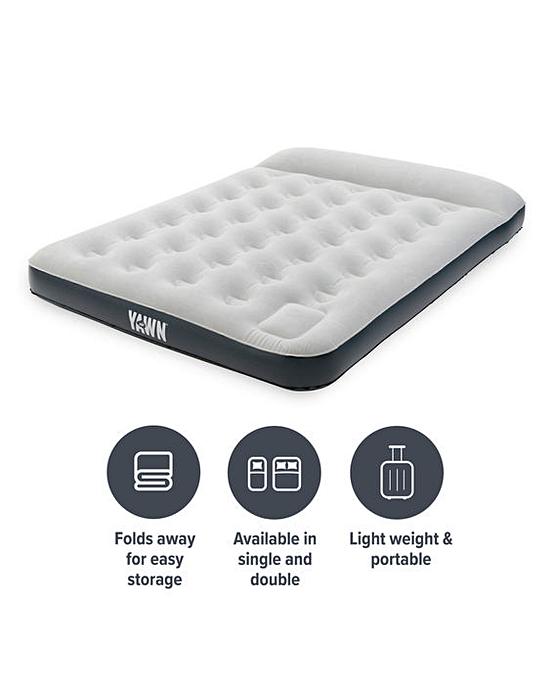 Yawn Double Air Bed Camping Mattress J D Williams