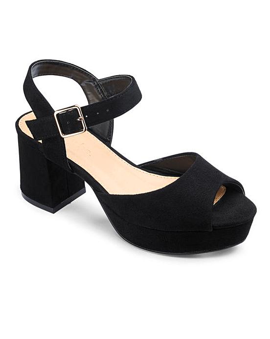 wide fit chunky platform sandals