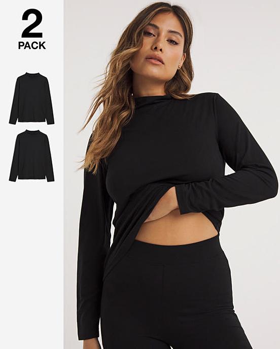 2 Pack Thermal Long Sleeve Tops J D Williams
