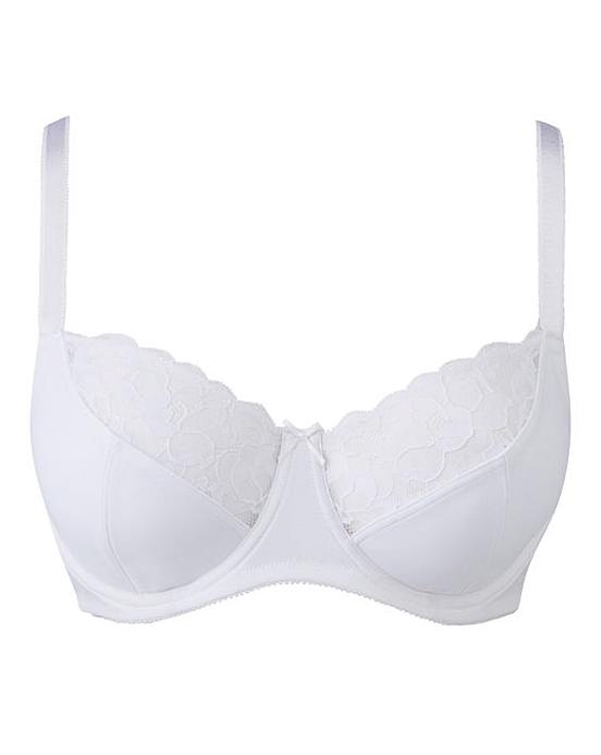 Ivy Lace Basic White Balcony Bra | Ambrose Wilson