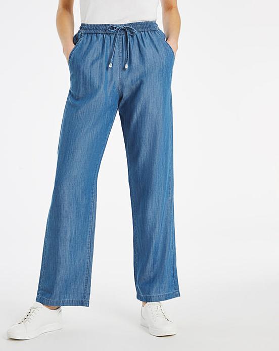 Julipa Soft Touch Lyocell Crop Trouser | Oxendales