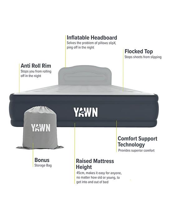 Yawn Double Airbed with Fitted Sheet J D Williams