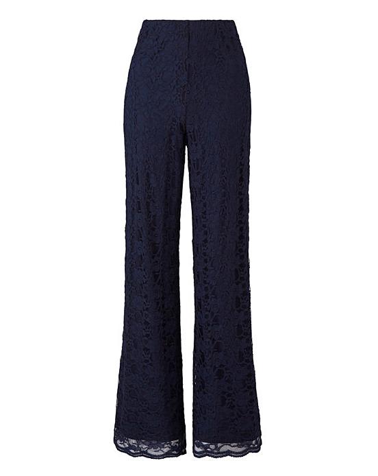 Joanna Hope Lace Wide Leg Trousers 30in | House of Bath