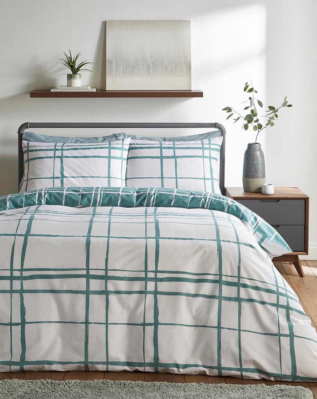 Wilson Check Duvet Cover Set J D Williams