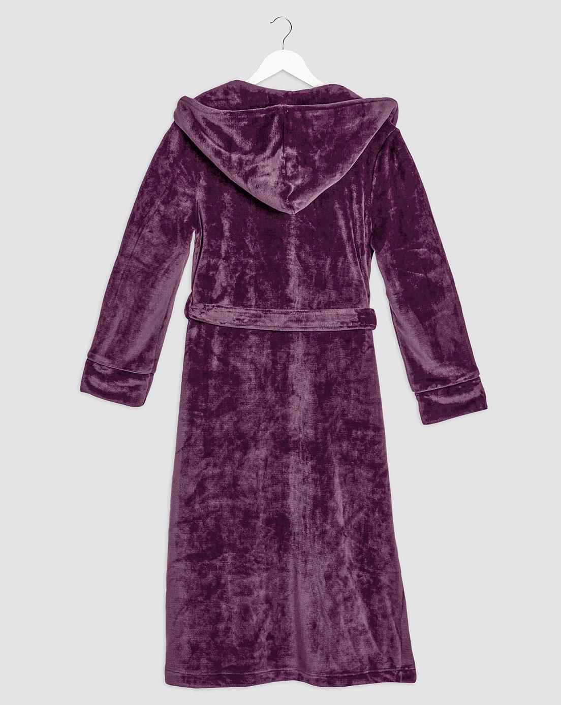 pretty secrets velour zip gown