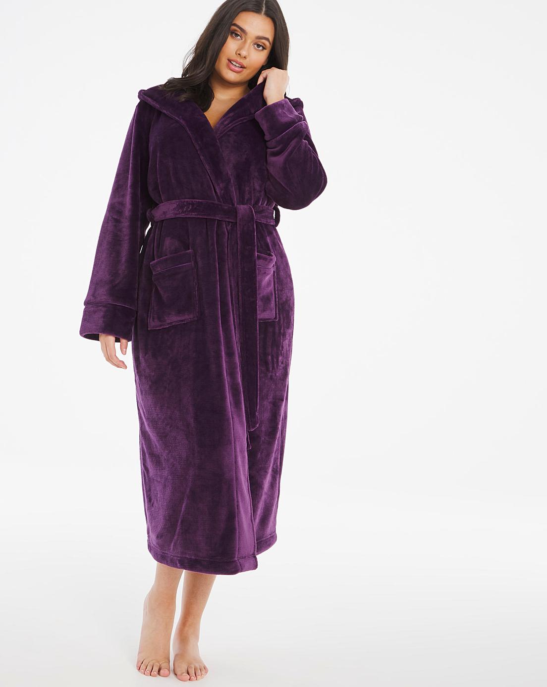 pretty secrets velour zip gown