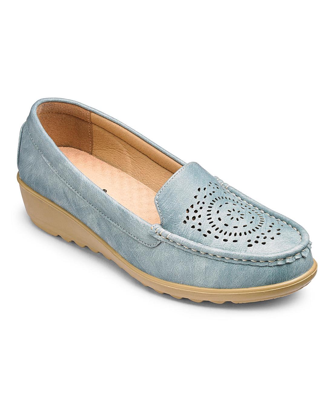 Cushion Walk Wedge Loafers E Fit | House of Bath