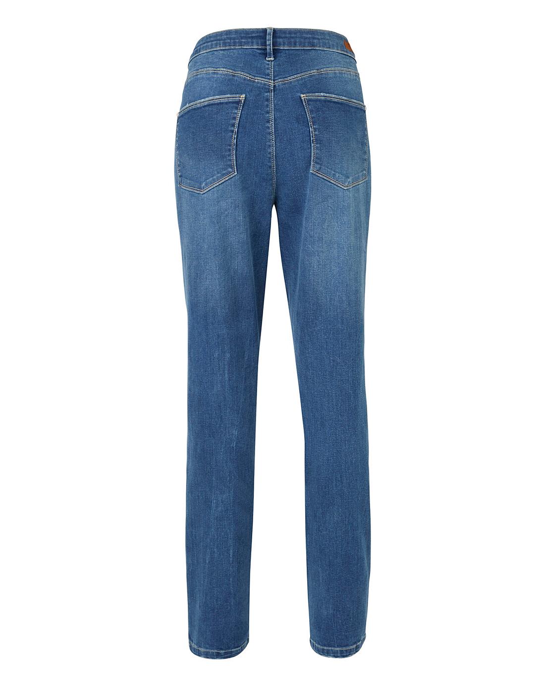 Blue Sadie Slim Leg Jeans Short Length | J D Williams