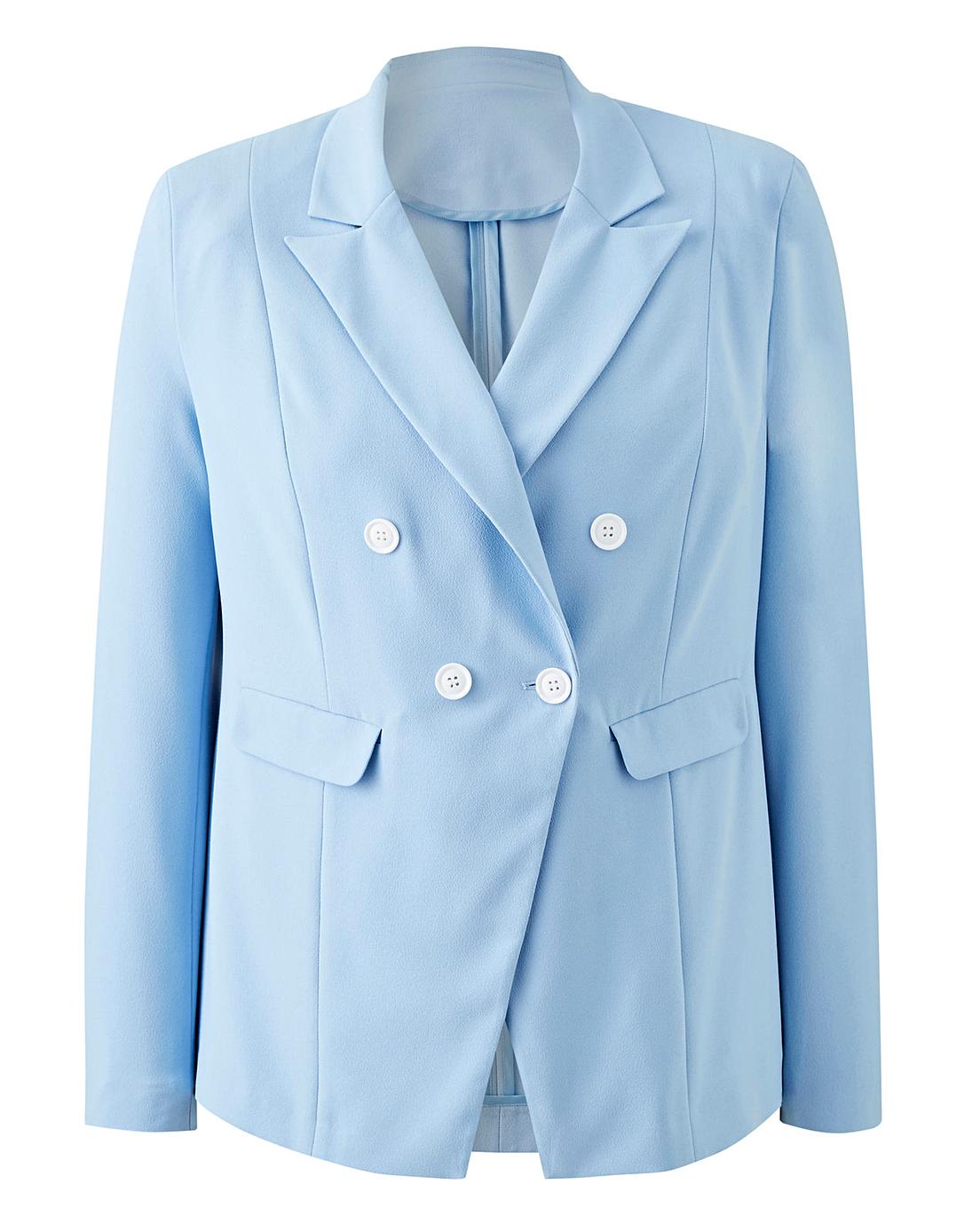 Powder Blue Trophy Blazer Fashion World