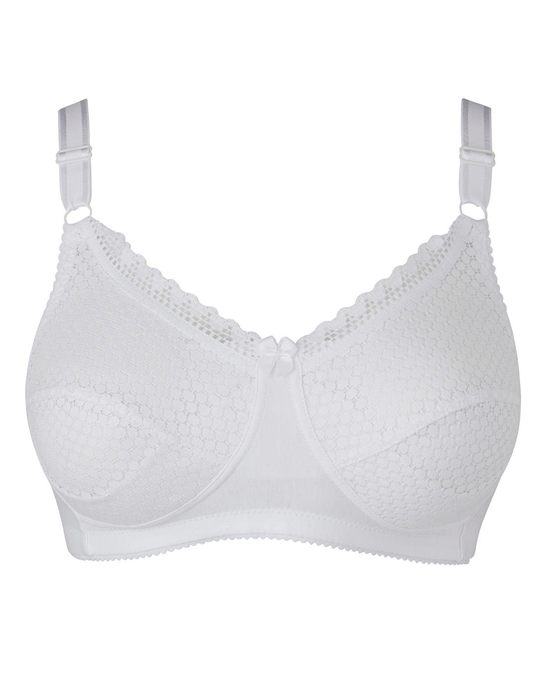 Miss Mary Cotton Dots Bra White | Oxendales