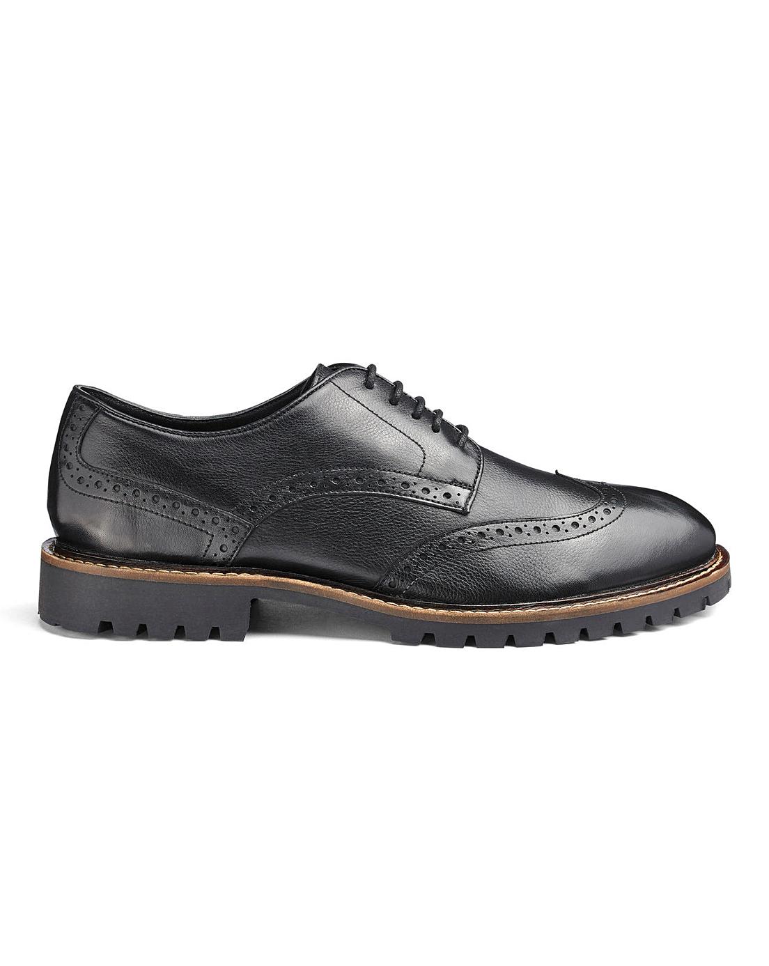 Leather Brogues Extra Wide Fit | Ambrose Wilson